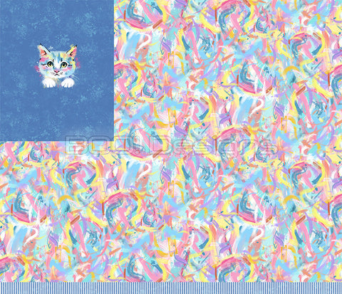 Spandex P125 Kitten Abstract