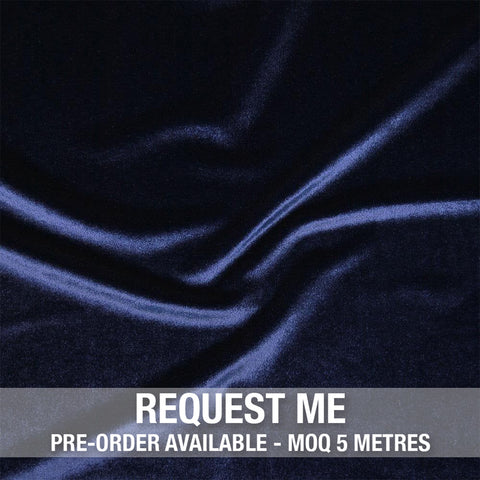 Spandex Smooth Velvet Navy