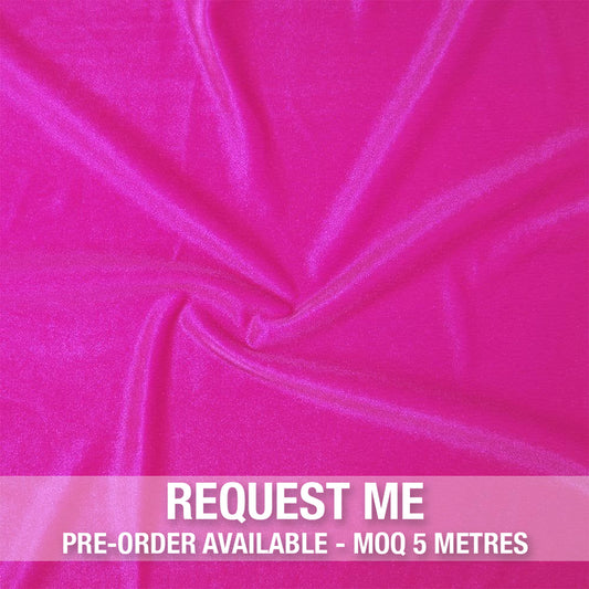 Spandex Smooth Velvet Electric Pink