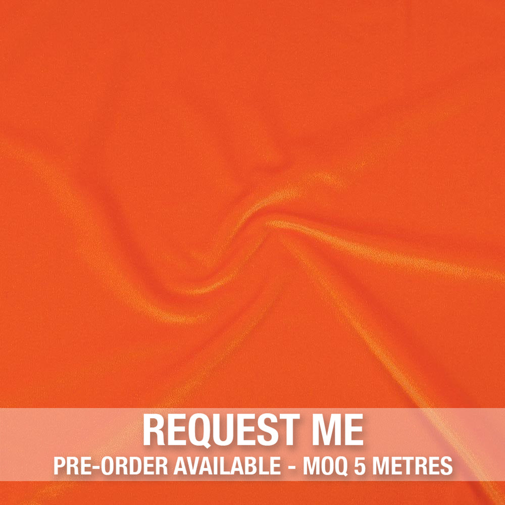 Spandex Smooth Velvet Hot Orange