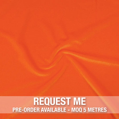 Spandex Smooth Velvet Hot Orange