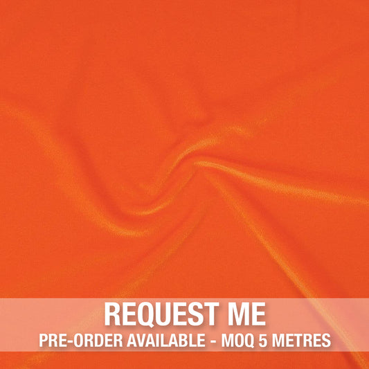Spandex Smooth Velvet Hot Orange