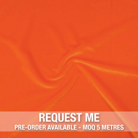 Spandex Smooth Velvet Hot Orange
