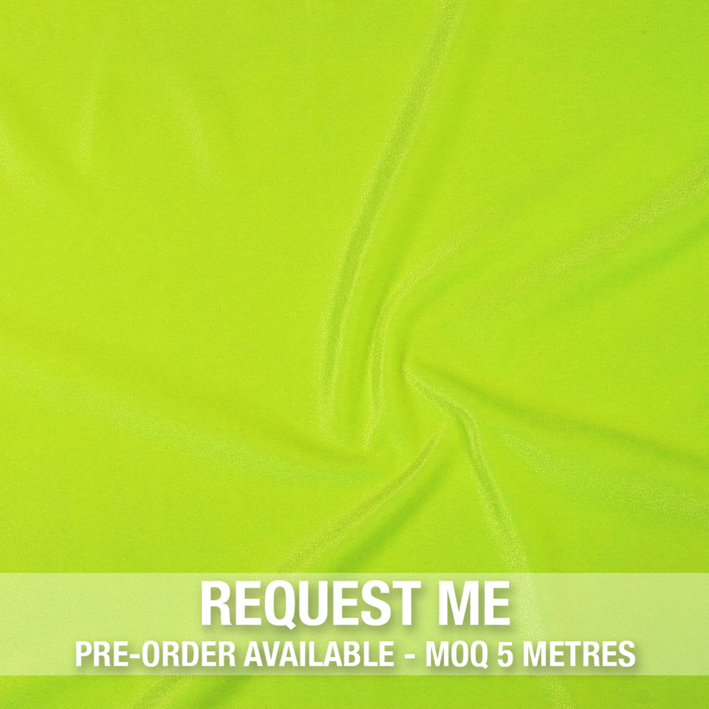 Spandex Smooth Velvet Neon Yellow