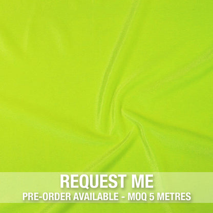 Spandex Smooth Velvet Neon Yellow