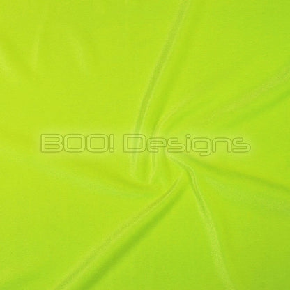 Spandex Smooth Velvet Neon Yellow