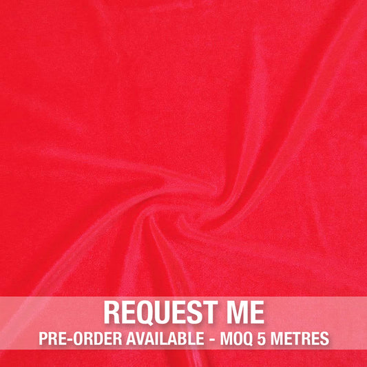 Spandex Smooth Velvet Neon Red