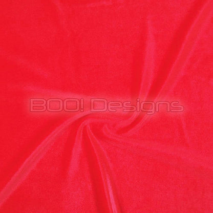 Spandex Smooth Velvet Neon Red