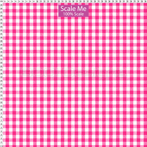 Spandex BOO35 Gingham Flamingo