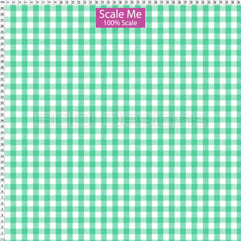 Spandex BOO35 Gingham Mint