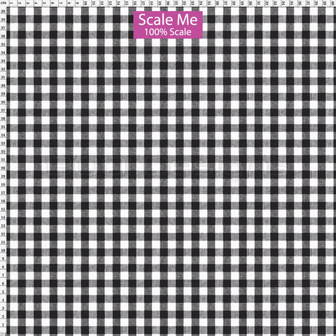 Spandex BOO35 Gingham Black