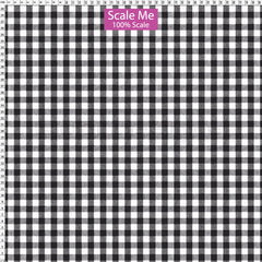 Spandex BOO35 Gingham Black