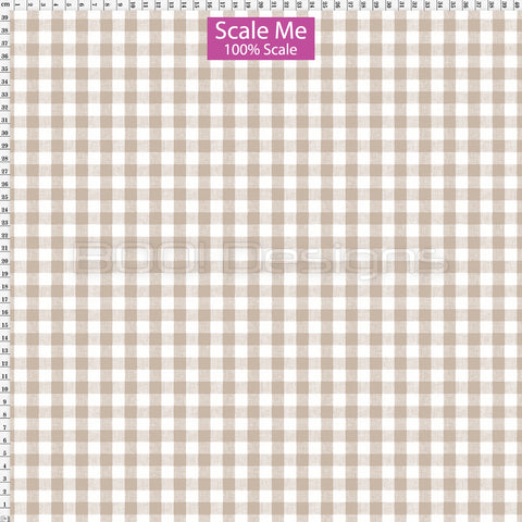 Spandex BOO35 Gingham Desert