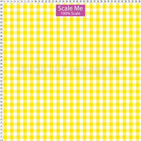 Spandex BOO35 Gingham Canary