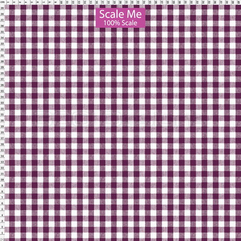 Spandex BOO35 Gingham Merlot