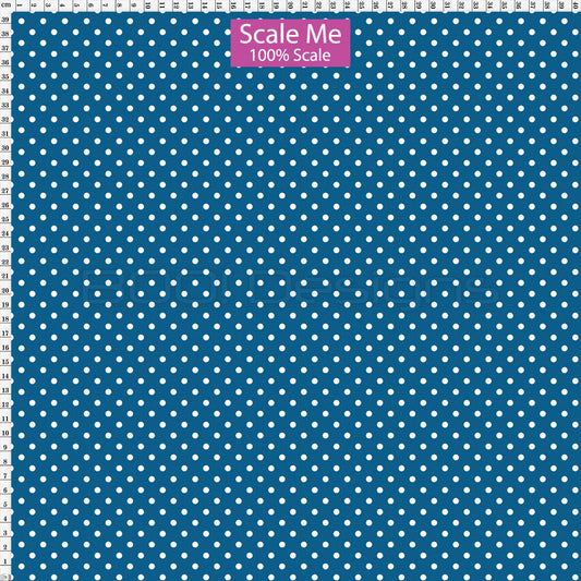 Spandex BOO35 Spots Prussian - Spandex 190gsm / 100% Fabric