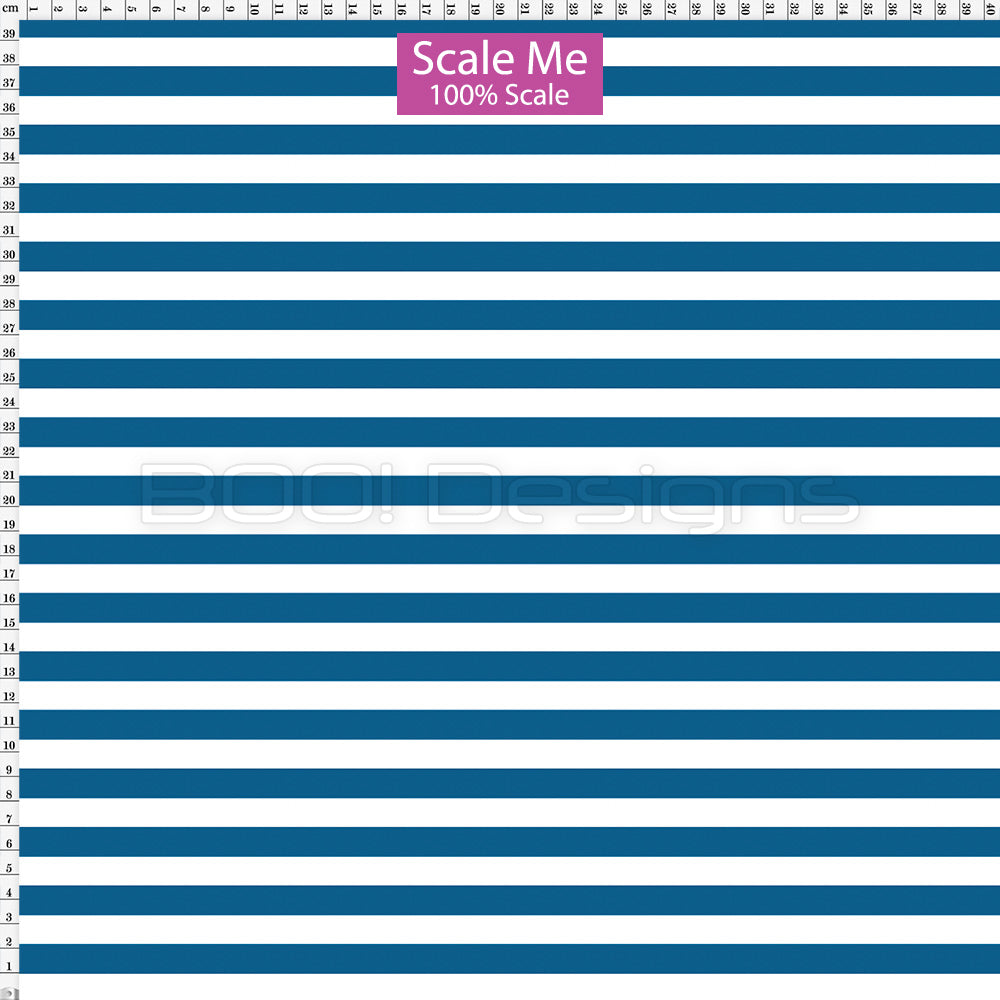 Spandex BOO35 Stripes 12mm Prussian - Spandex 190gsm / 100% Fabric