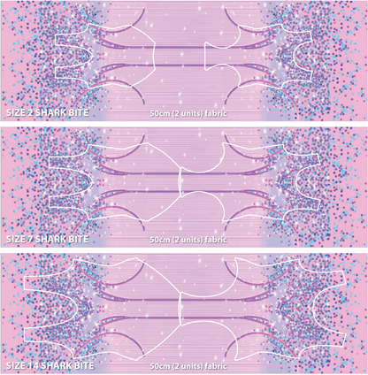 Spandex Lover Border Gold - Glitter Stardust