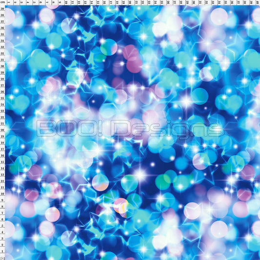 Spandex Fairy Magic Blue Fabric