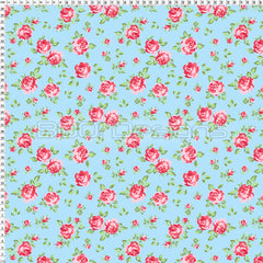 Spandex Cheshire Rose Blue