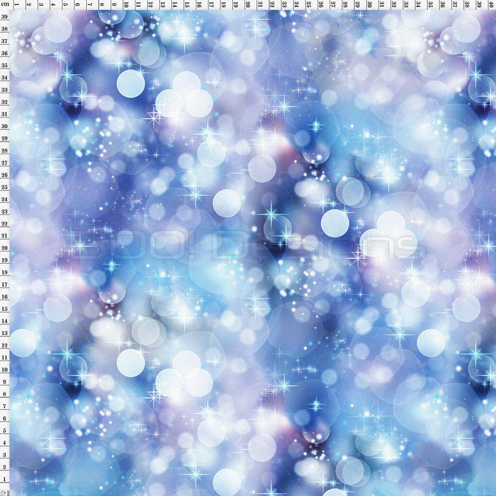 Spandex Fairy Dust Blue Fabric