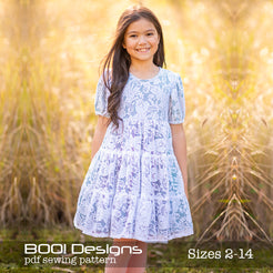 PDF Pattern: Puff Sleeve Dress – BOO Designs