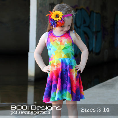 PDF Pattern: Spandex Skater Dress PDF Pattern