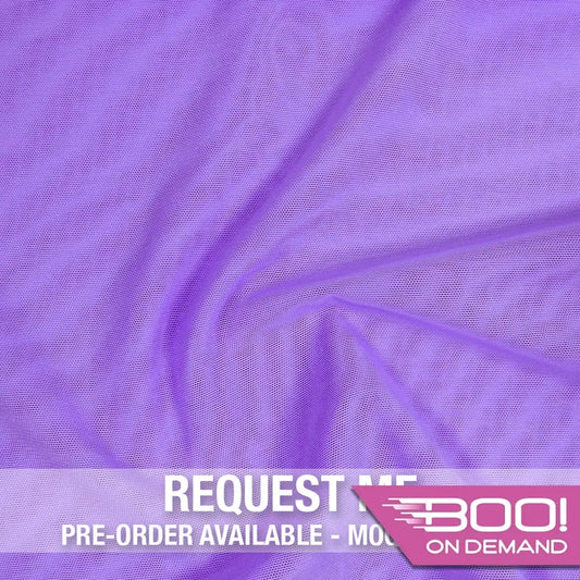 Alicante Stretch Net Lilac Fabric