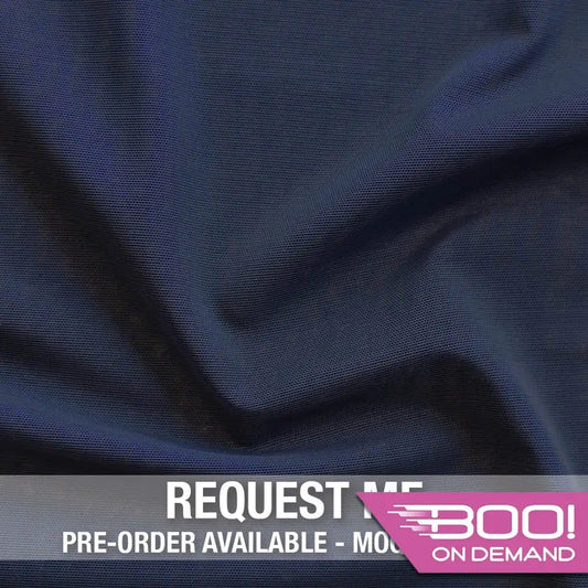 Alicante Stretch Net Navy Fabric