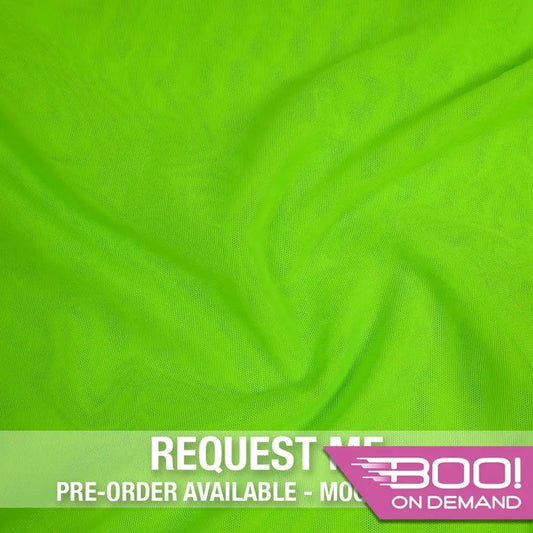 Alicante Stretch Net Neon Apple Fabric