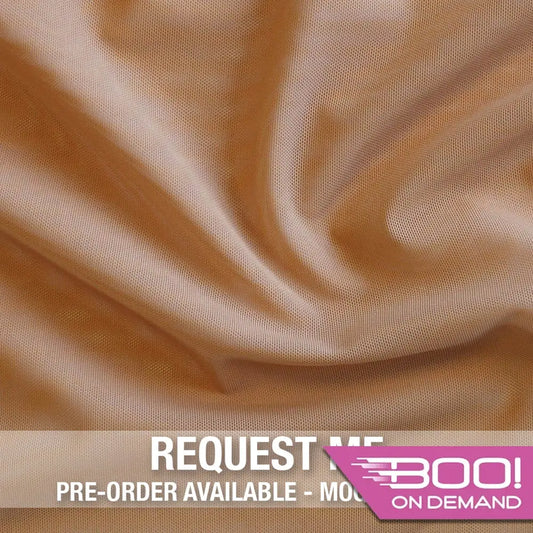 Alicante Stretch Net Sable Fabric