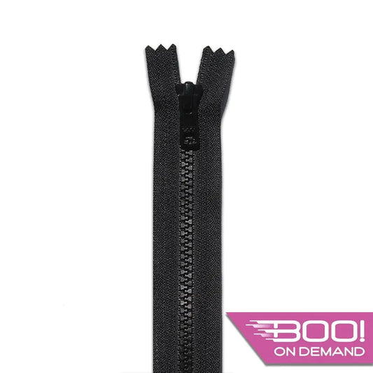 BOO Chunky Zip Closed End Black 580 Chunky Zip Closed