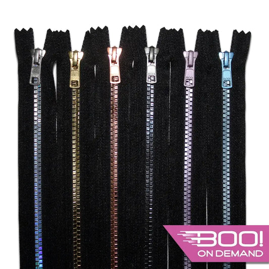 BOO Chunky Zip Closed End Bundle Flat Black Chunky Zip Closed Bundle