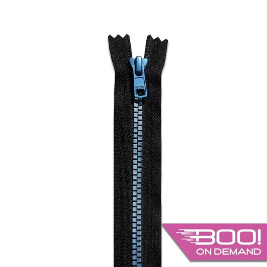 BOO Chunky Zip Closed End Flat Blue Chunky Zip Closed