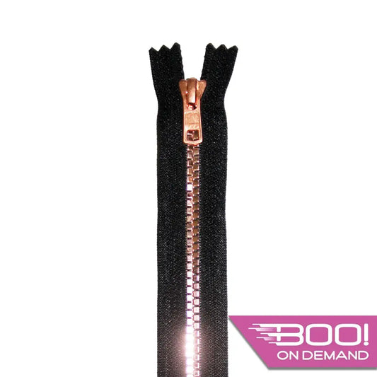 BOO Chunky Zip Closed End Flat Copper Chunky Zip Closed