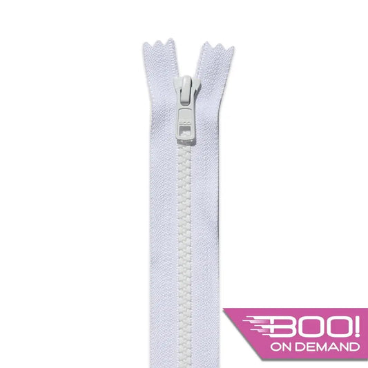 BOO Chunky Zip Separating White 501 Chunky Zip Separating