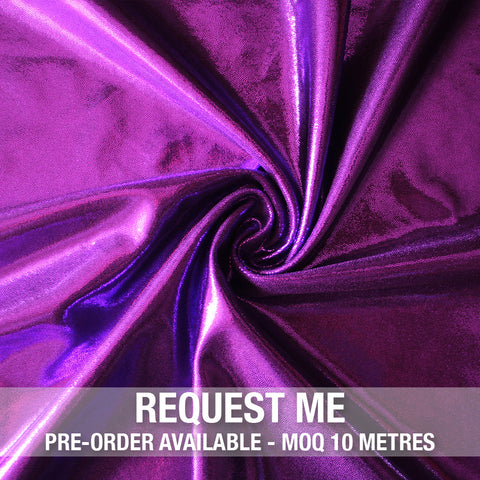 Spandex Metallic Solid Orchid
