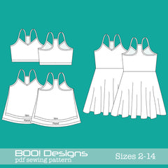 PDF Pattern: Bralette Dress