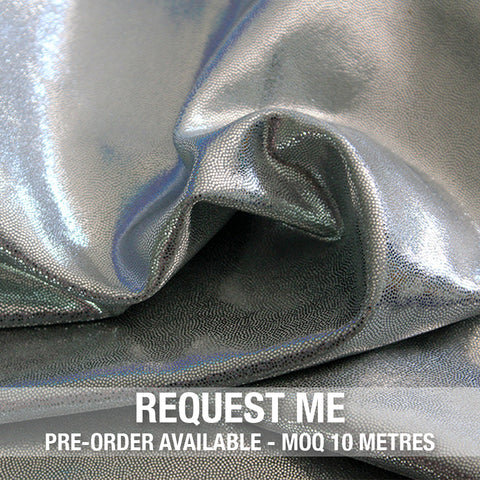 Spandex Metallic Solid Dark Silver