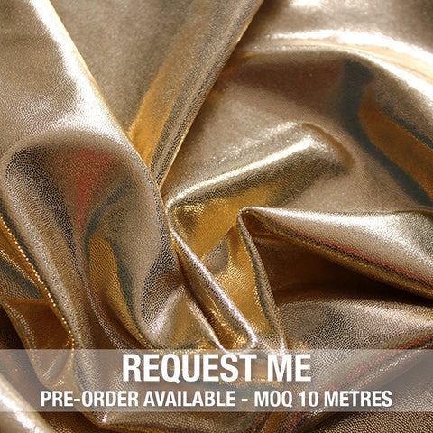 Spandex Metallic Solid Gold