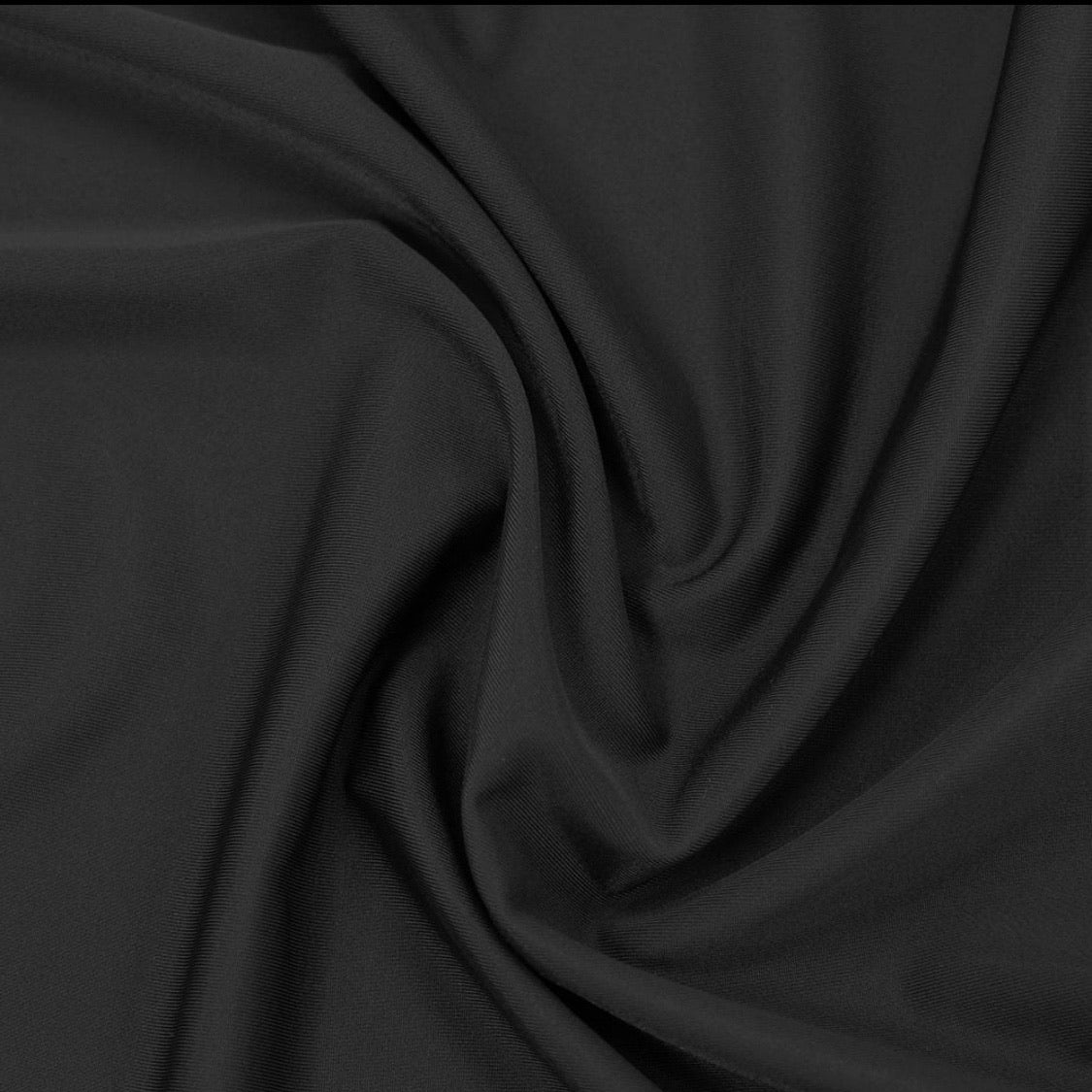 Spandex Silhouette Lining Black Fabric