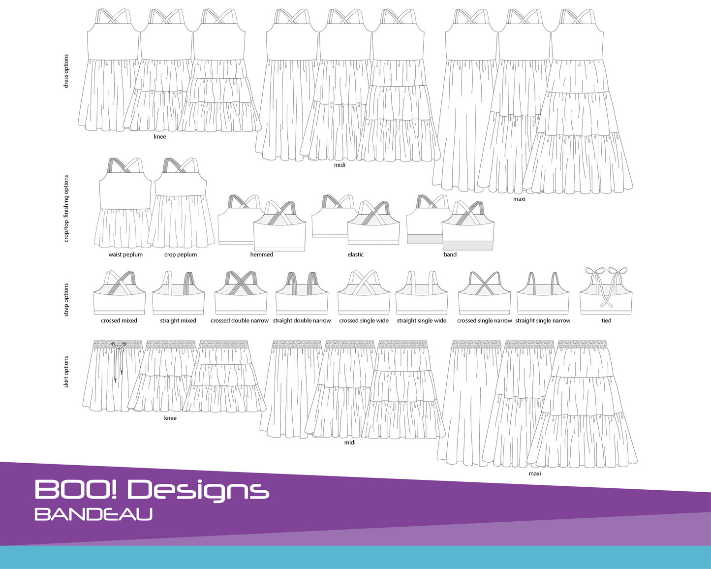 PDF Pattern: Bandeau Dress PDF Pattern