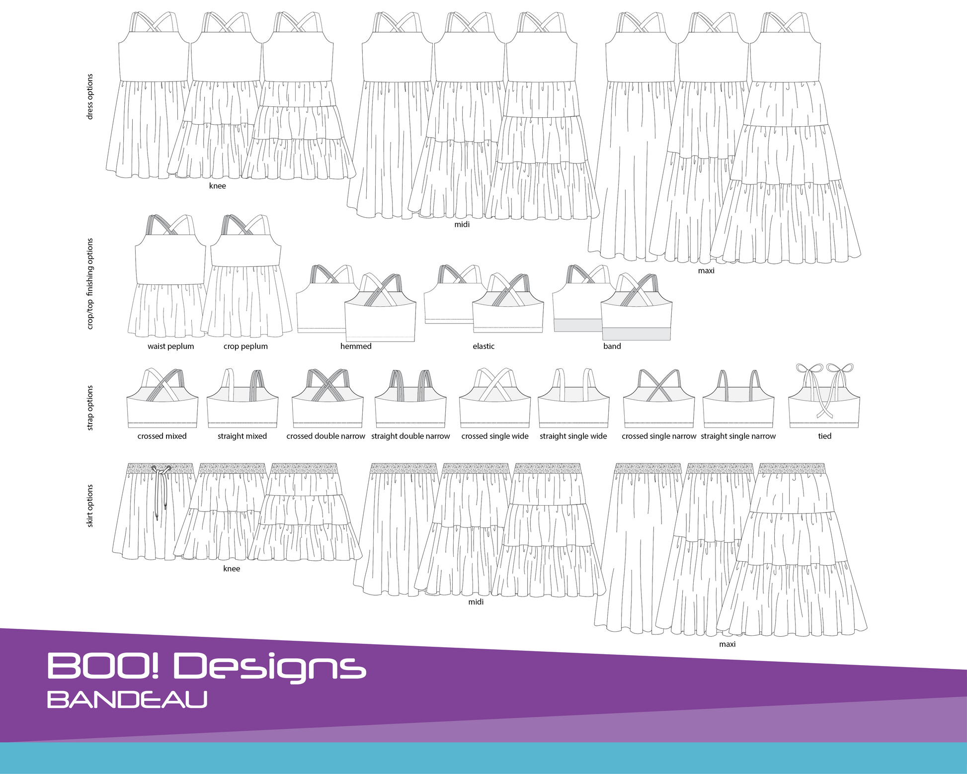 PDF Pattern: Bandeau Dress PDF Pattern
