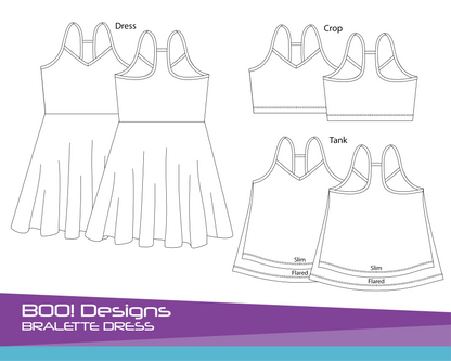 PDF Pattern: Bralette Dress PDF Pattern