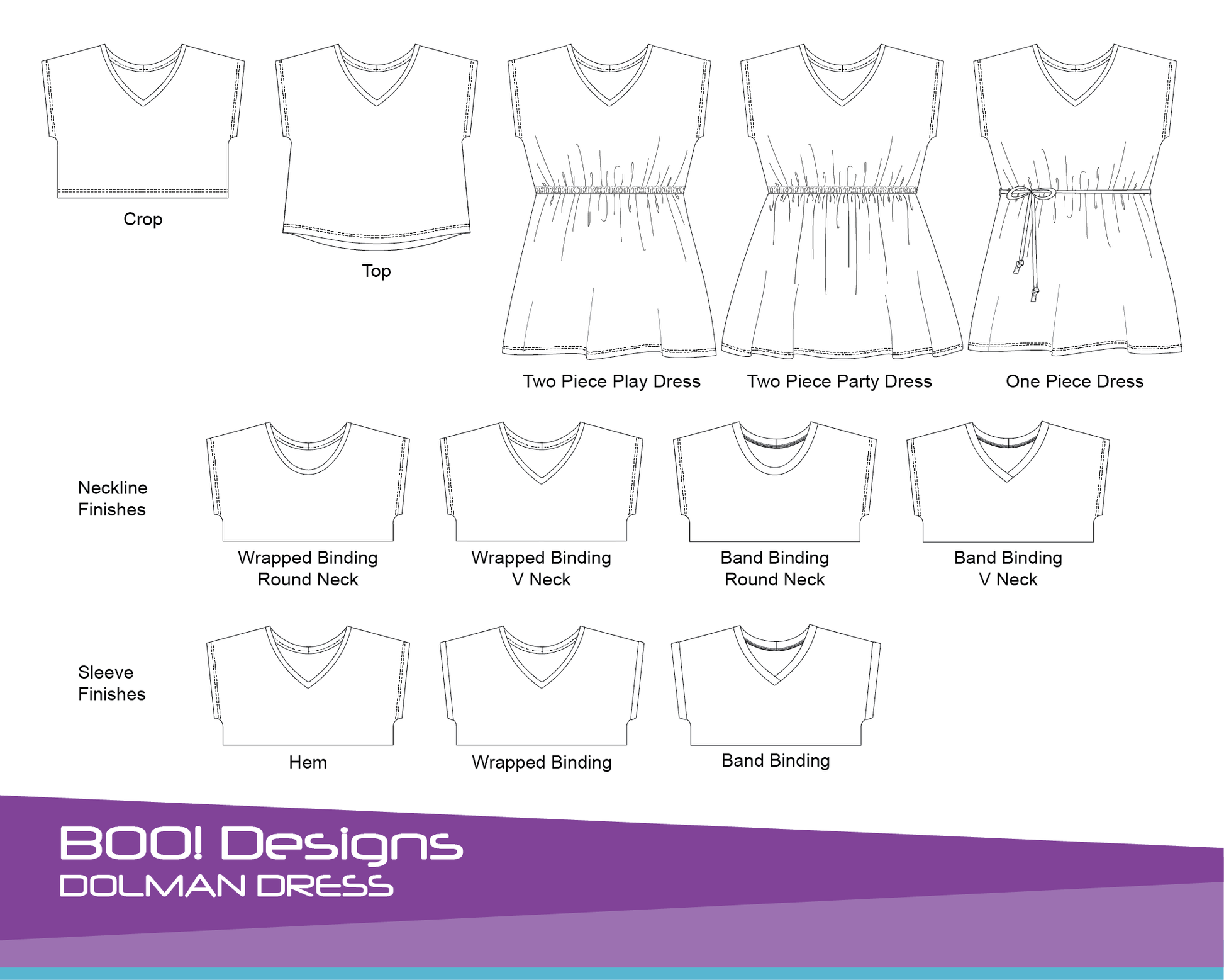 PDF Pattern: Dolman Dress PDF Pattern