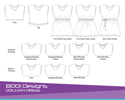 PDF Pattern: Dolman Dress PDF Pattern
