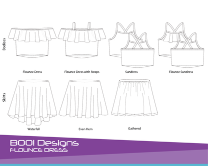 PDF Pattern: Flounce Dress PDF Pattern