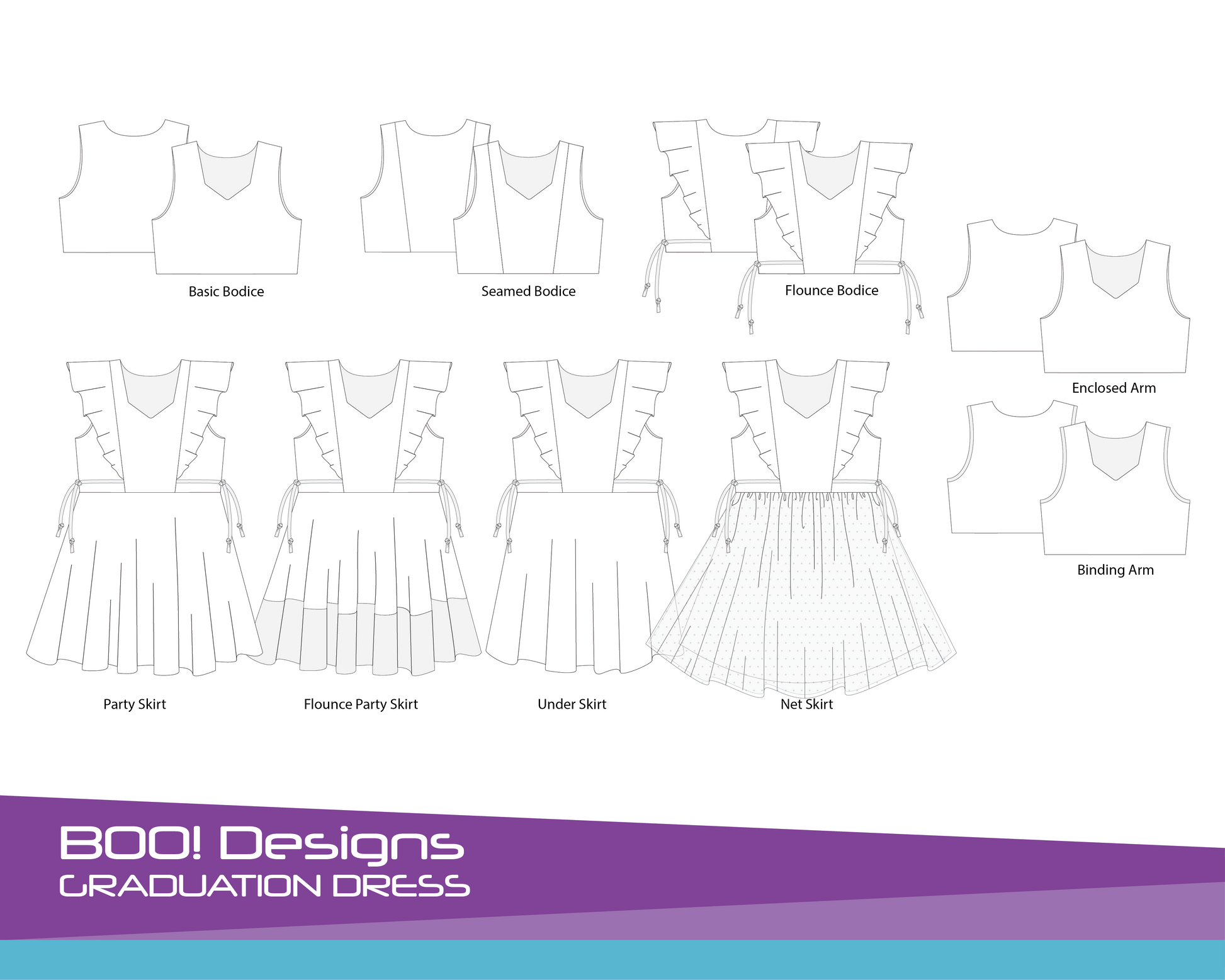 PDF Pattern: Graduation Dress BOO Designs PDF Pattern: Graduation Dress BOO Designs