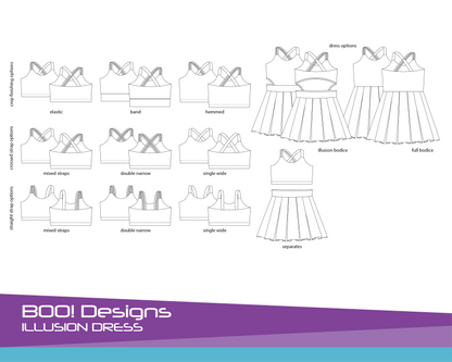 PDF Pattern: Illusion Dress PDF Pattern