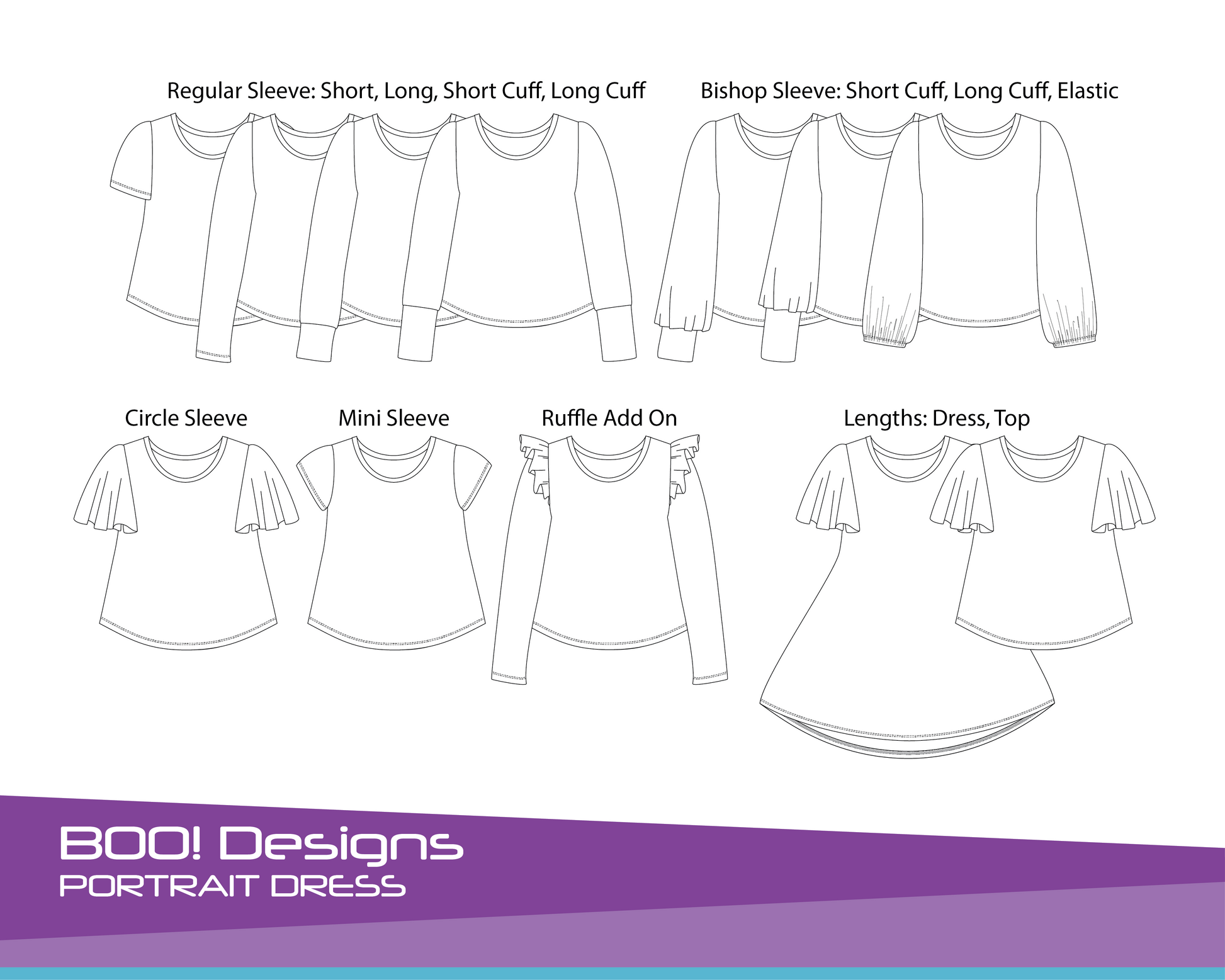 PDF Pattern: Portrait Dress PDF Pattern